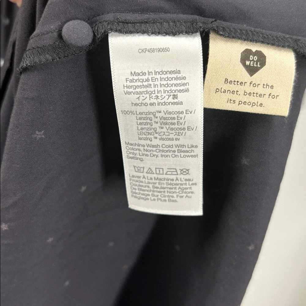 Madewell Alicia Long-sleeve Scoop Neck Midi Dress in night stars NWT - Picture 9 of 16